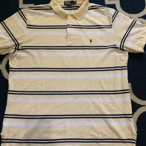 Men’s stipe Polo shirt. Size XL